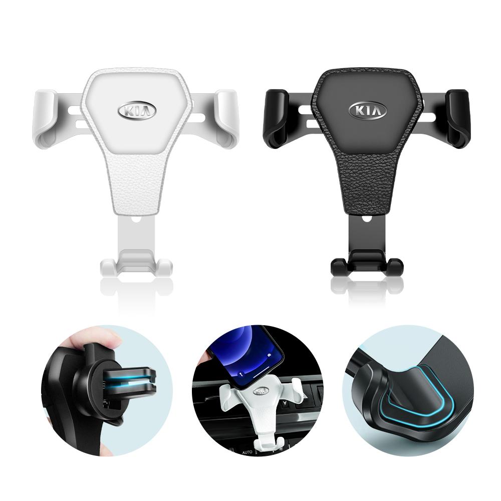 2026 Adesivo de Carro Quente Suporte de Telefone para Carro Montagem com Clipe para Saída de Ar Suporte para Celular para KIA Sportage Ceed Sorento Cerato Optima Pi
