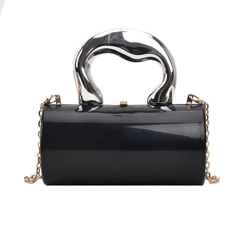 Candy Color Yak Cylinder Bag 2025 New Mori Soft Girl Ins Internet Celebrity Personality Glossy Shoulder Messenger Bag