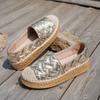Fashion Women Shoes Ethnic Style Woven Shoes Ladies Fashion Breathable Flat Sole Casual Shoes for Women Zapatos De Mujer