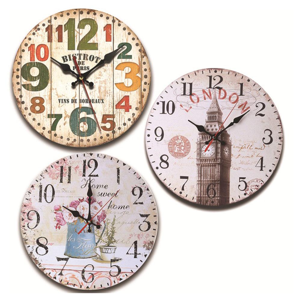 Wall Mounted Creat Wooden Clock Wood Carfts Design