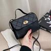 Diamond Striped Small Square Bag Korean Style Handbag Women