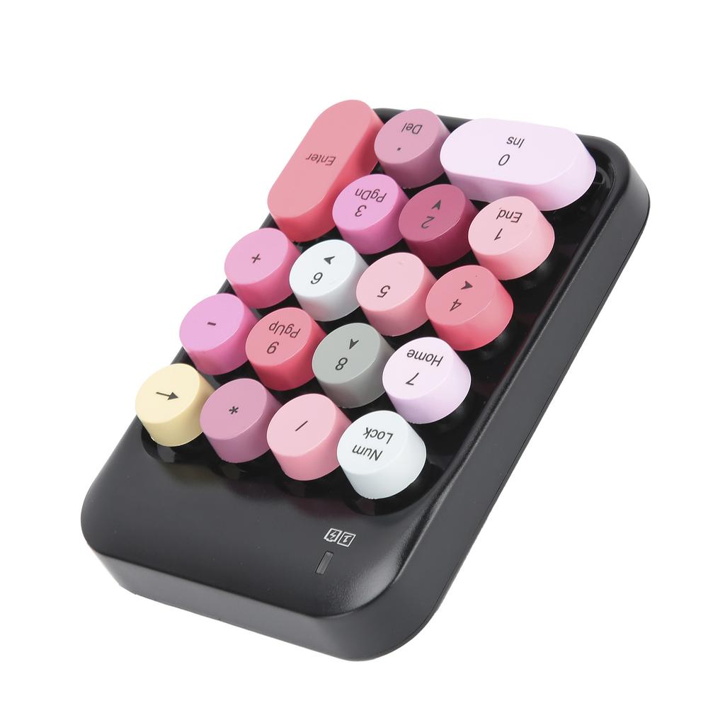 Wireless Numeric Keyboard Chocolate Keycap for Game Direction Switching AK18 2.4G