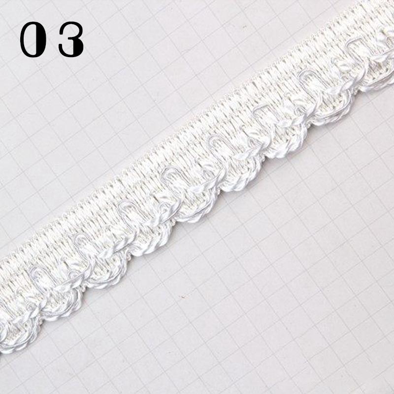 16.5 Meter 2.5cm Braid Lace Trim Edge Curtain Sofa Clothes Decor Lace Ribbon Polyester Furniture Upholstery DIY Crafts
