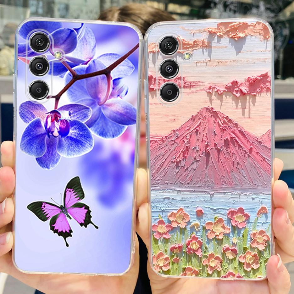 For Samsung Galaxy M34 5G Case SM-M346B New Fashion Painted Cover Clear Silicone Case For Samsung M34 M 14 Galaxy M14 Soft Shell