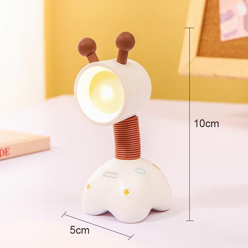 Mini LED Night Light Battery Powered Bedroom Bedside Cartoon Desk Lamp Atmosphere Lamp For Desktop Decoration Night Light