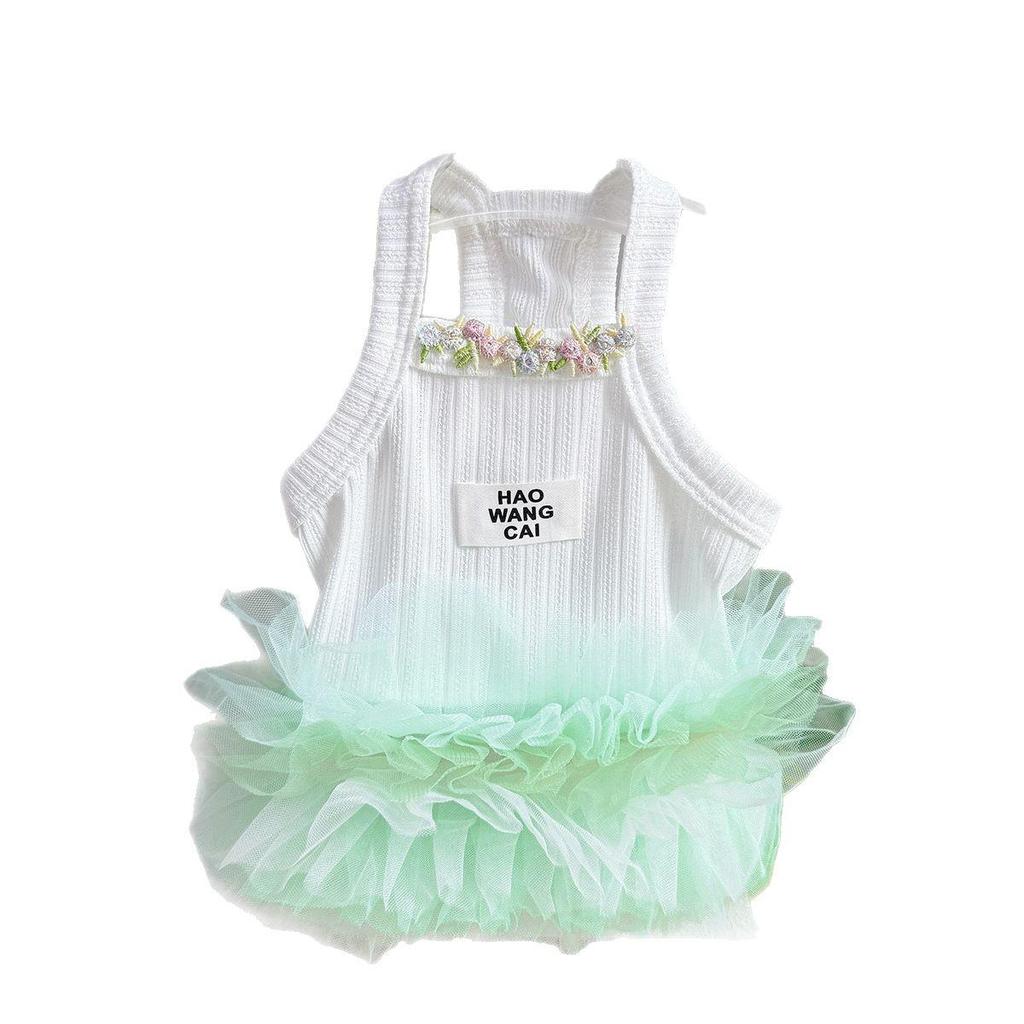 Haustier-Prinzessin-Kleid: Frühlings-/Sommer-Puff-Tüllrock für Katzen & kleine Hunde