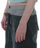 PARTIMENTO WOMEN Double Waist Parachute Pants_Charcoal
