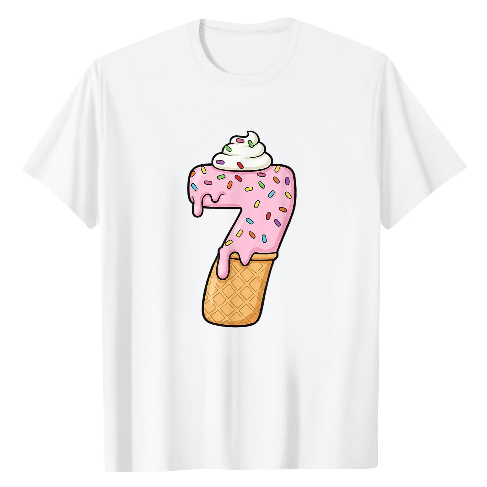 

Женский повседневный топ с цифровым принтом, круглым вырезом и короткими рукавами XL белый