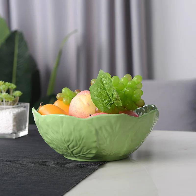 Platos Cocina Frutero Plates Assiettes Fruteiras De Vidro Para Mesa Cozinha Upscale Household Kitchen Large Bowl Fruit Vaisselle