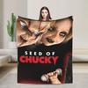 Halloween Movie Horror Chuckys Flannel Throw Blankets Childs Play Horror Movie Blanket for Bed Outdoor Lightweight Thin Bed Rug,