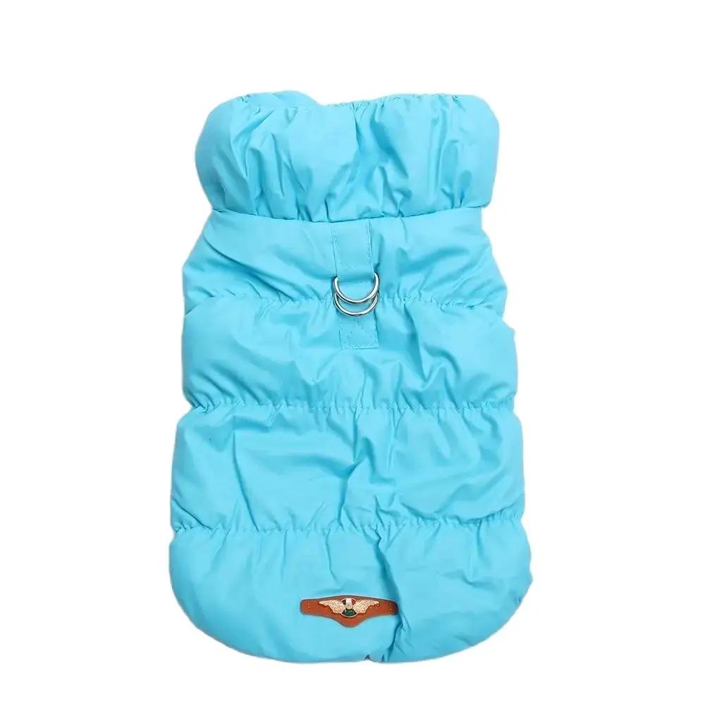 Warm Pet Jacket Vest Hoodie Dress with Double Buckle Design for Dogs And Cats Winter Clothing Outfit in 8 Colors