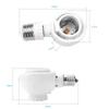 Aiwode E26 to E26 and E17 to E17 adapter socket, adjustable angle, for LED bulbs only, can be mounted directly downwards in angled downlights,