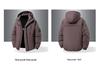 Men's Winter Windproof Puffer Jacket - Warm, Thickened Cotton Coat for Outdoor Use