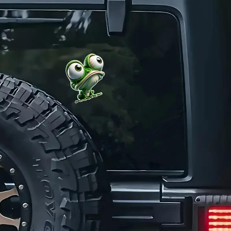 Cartoon Frog Toilet Sticker Self-Adhesive Waterproof Bathroom Decal Car Decals Home Decor