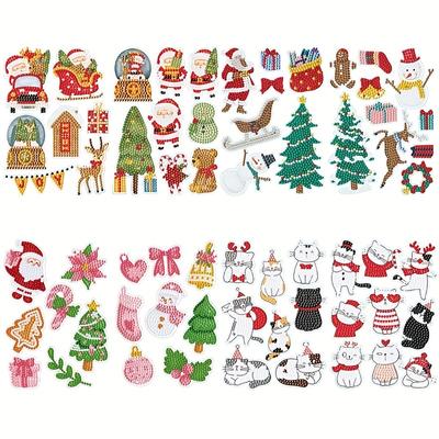 1set, DIY Diamond Painting Random Stickers, Wall Stickers Handmade Stickers Christmas Decoration, Handmade Products, Need To Stick Their Own Drill