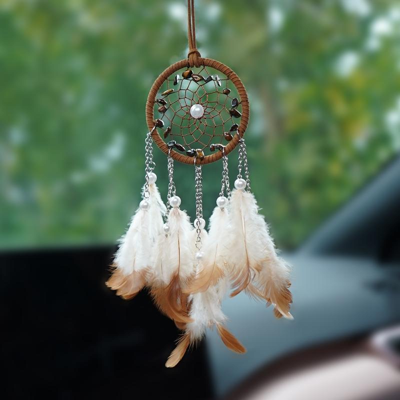 Vintage Creative Feathers Dream Catcher Mini Window Hangings Car Pendants Handmade Wind Chimes For Girls Holidays Gifts