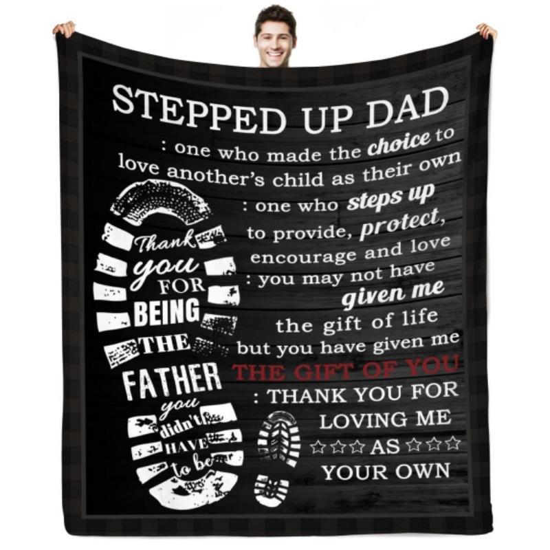 Gift For Dad Blanket Multi-Purpose Printed Blanket Cover Blanket Living Room Decoration Flannel Father'S Day Blanket