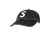 Supreme Pigment Coated S Logo 6-Panel Black