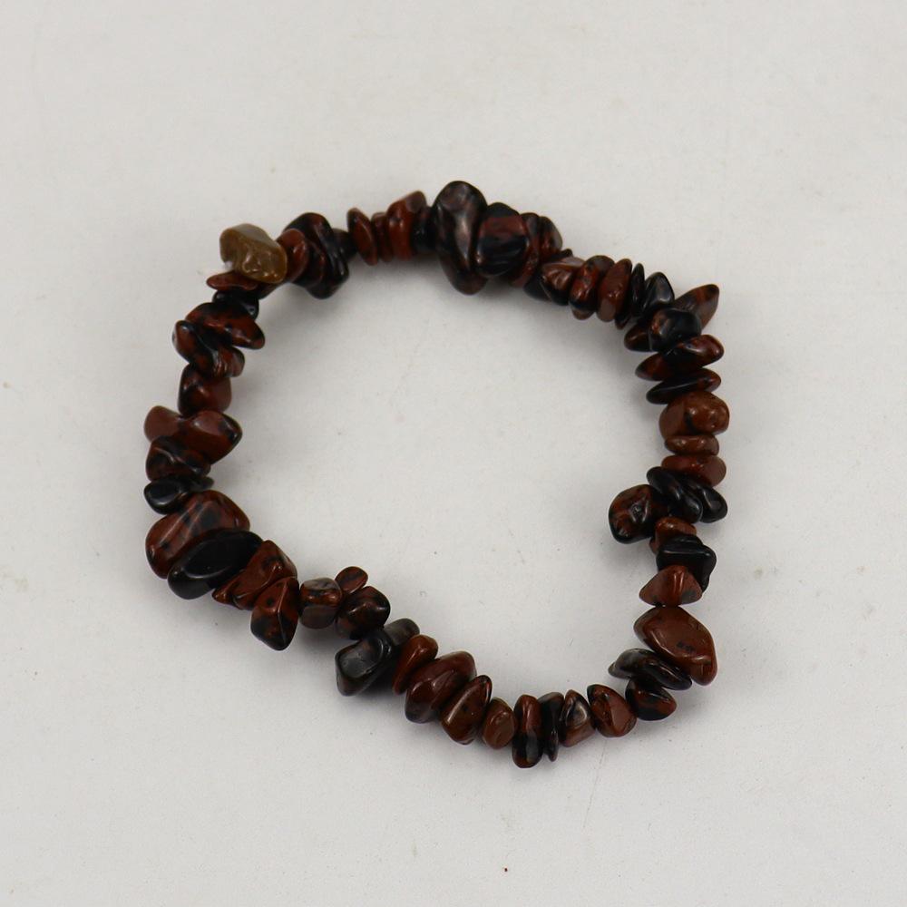 Handmade Beaded Natural Crystal Crushed Stone Bracelet B54