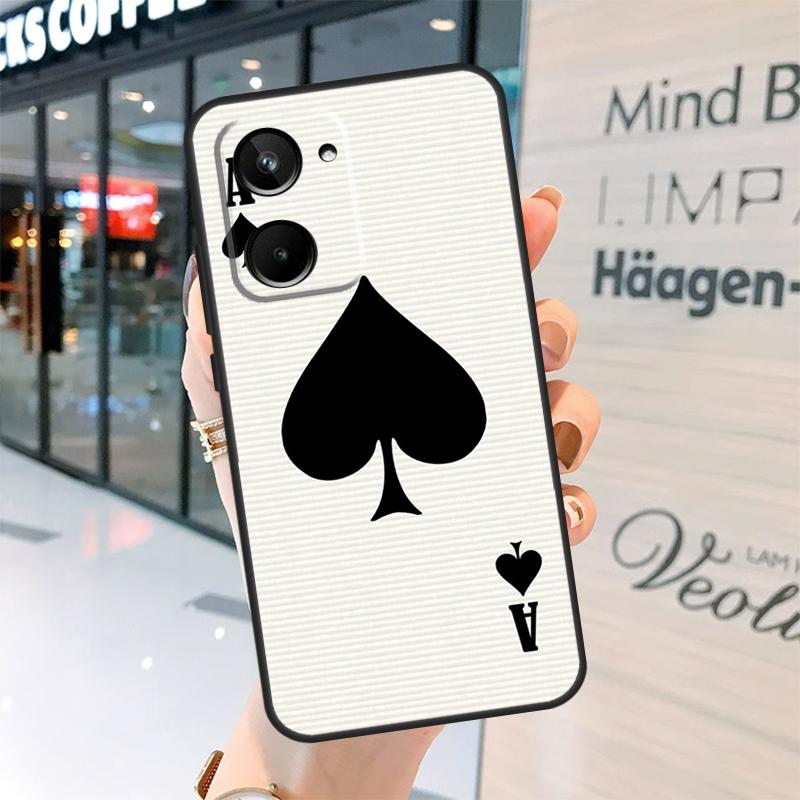 Ace of Spades Case For Realme 15 14 13 12 11 Pro Plus GT6 GT7 Pro C55 C51 C35 C53 C61 C65 C67 C63 C71 C75