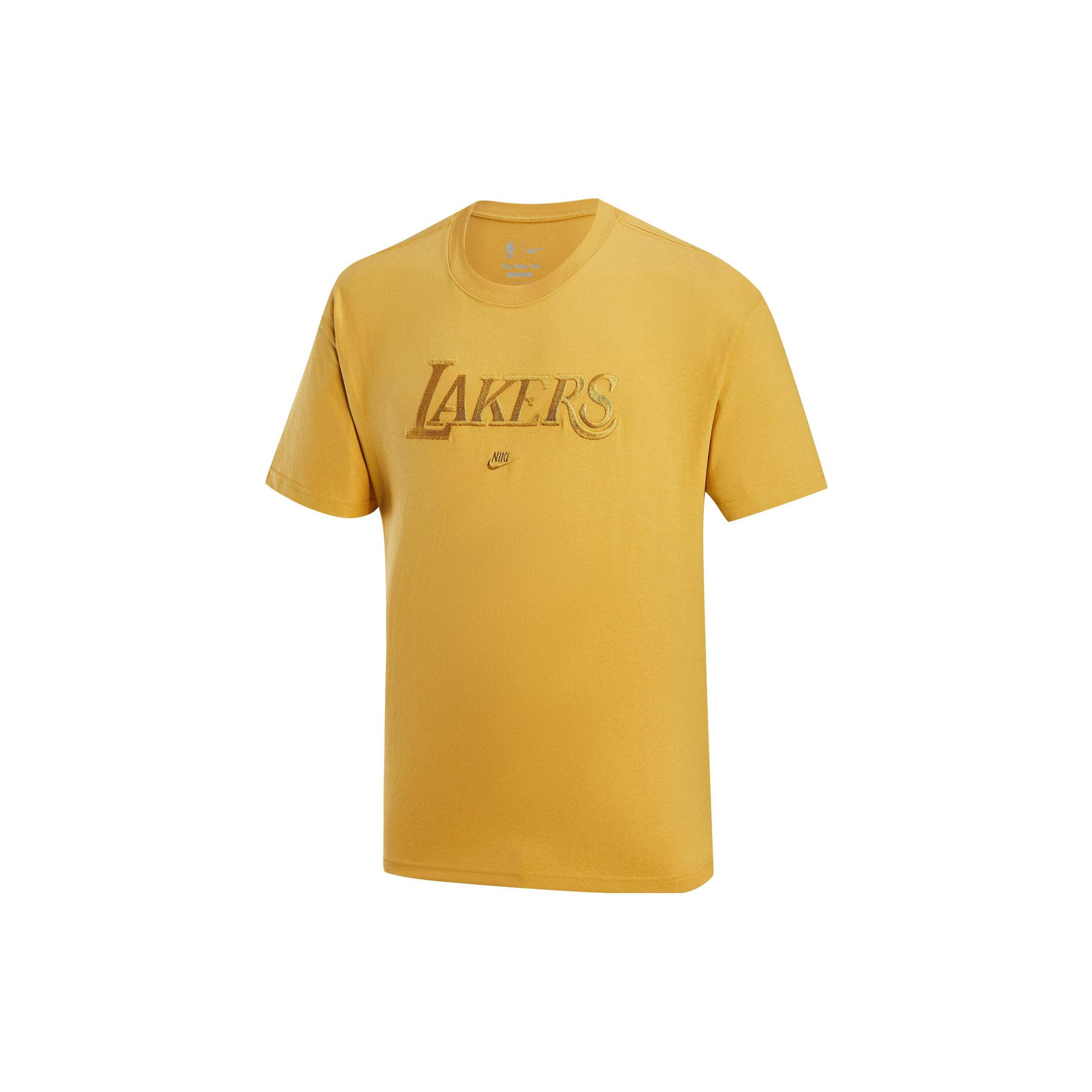 Nike LA Lakers T-Shirt Yellow Men s FJ0572-725 L