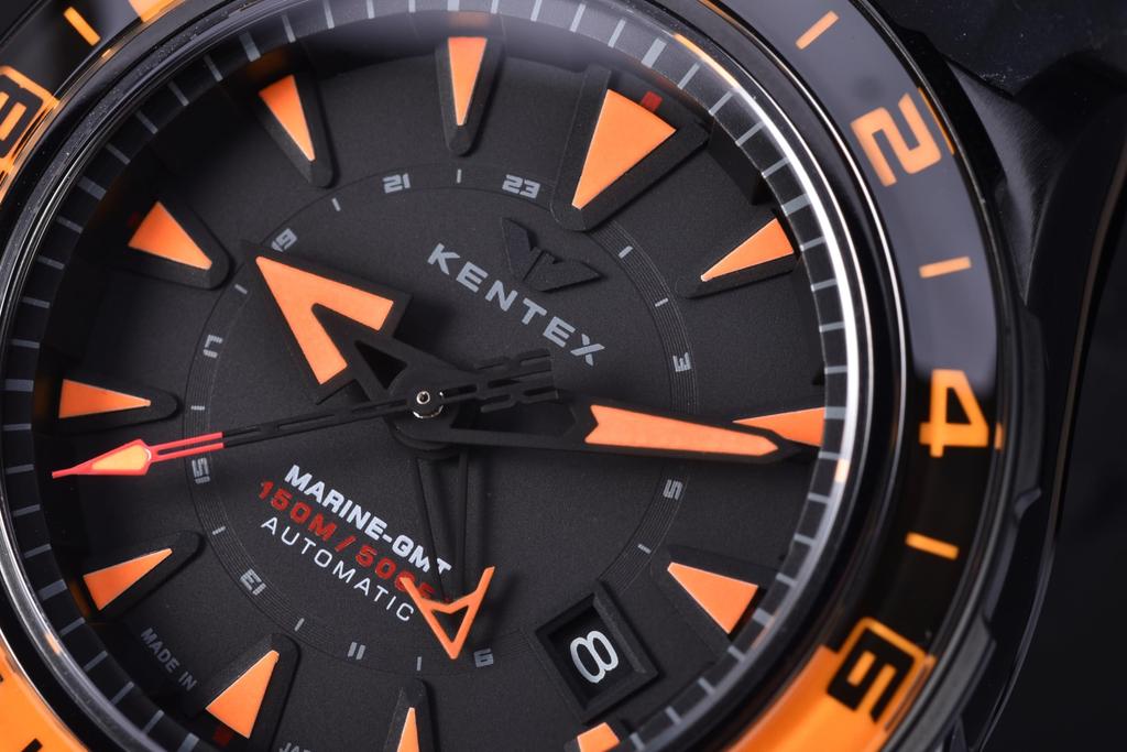 [KENTEX] Watch IWAWP MARINE GMT Mechanical Automatic Winding Limited to 88 pieces S820X-04 Men's Black