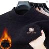 Men's Printing Thick Sweater Knitted Casual Pullover Fleece Lined Men's Winter Clothes Luxury Brand Autumn Warm Jumpers Clothes