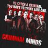 Criminal Minds Unisex Adult Think Like One T-Shirt