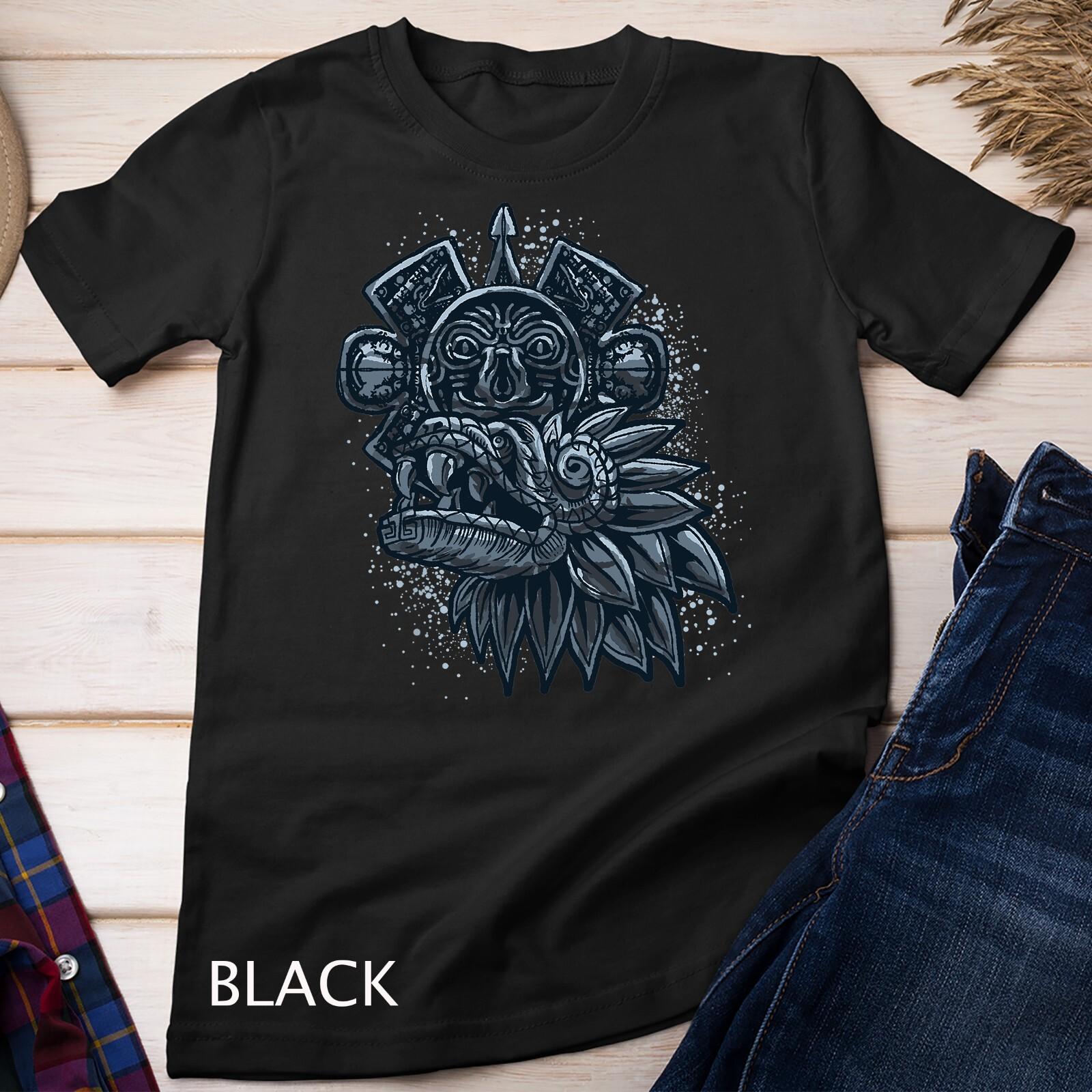 Aztec God Quetzalcoatl Cool Snake Dragon Inca Maya Gift Idea Unisex T-Shirt Mens Womens Tees Top M