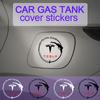 ANA1 1PCS ABS New Style Cool Car Fuel Tank Cap Sticker Styling Car Accessories For Model 3 Model X Model S Model Y Invader