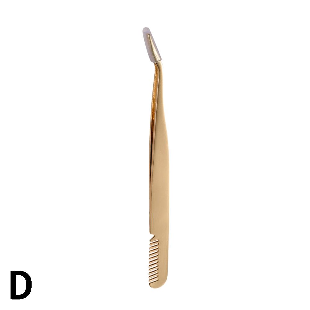 False Eyelash Tweezers False Eyelashes Applicator Steel Eyelash Extension Curler Nipper Clip Clamp Makeup Tools