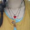 Funny Cartoon Ring Set Cute Flocked Bear Necklace Sweet Bear Pendant Necklace  Casual Wear