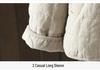 2025 Winter Quilted Retro Horn Button Cotton Linen Jacket