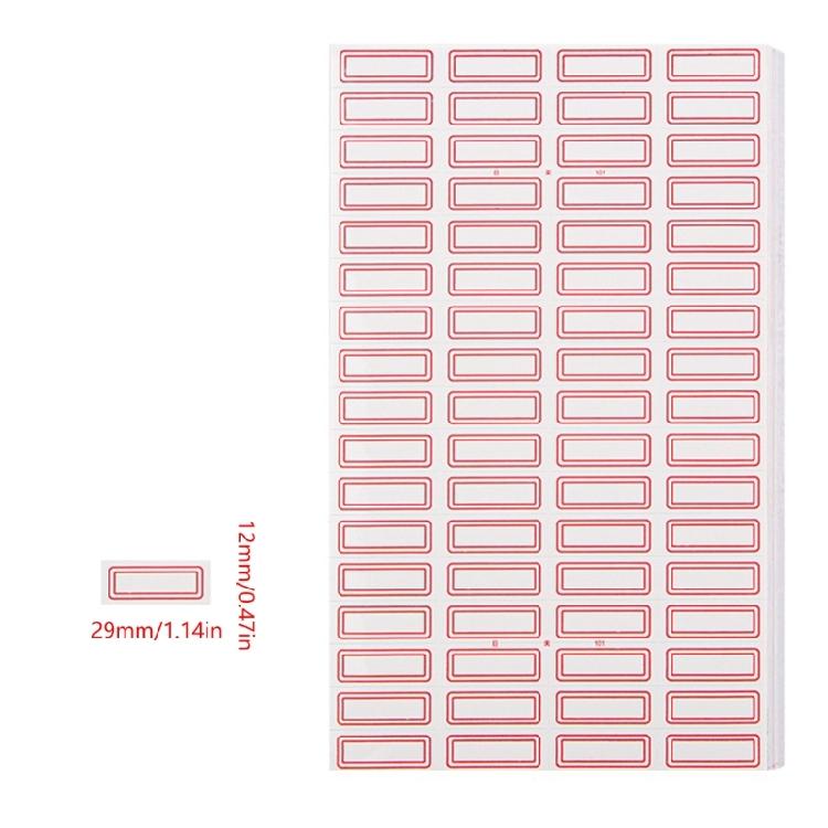 50 Sheets Writeable Labels Adhesive Sticker Jams Label Small Blank Sticker Sticker for Home School Office