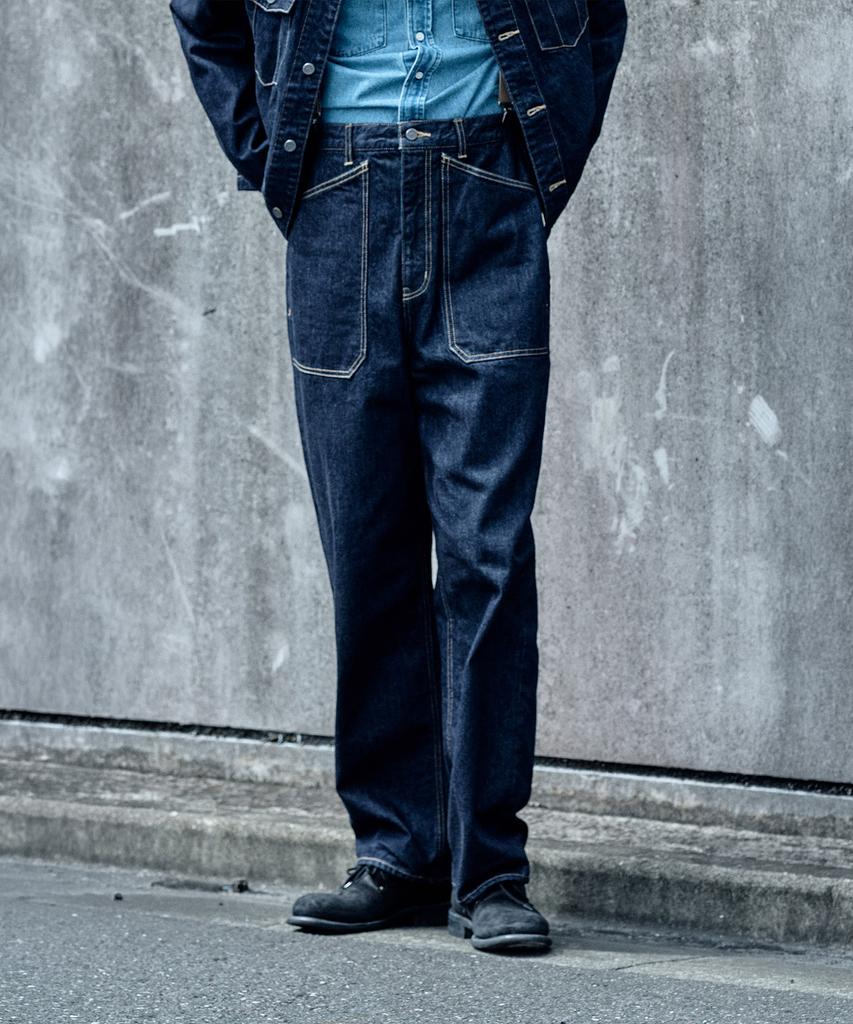 PLAC [Shiota Made] Military Denim Pants Indigo