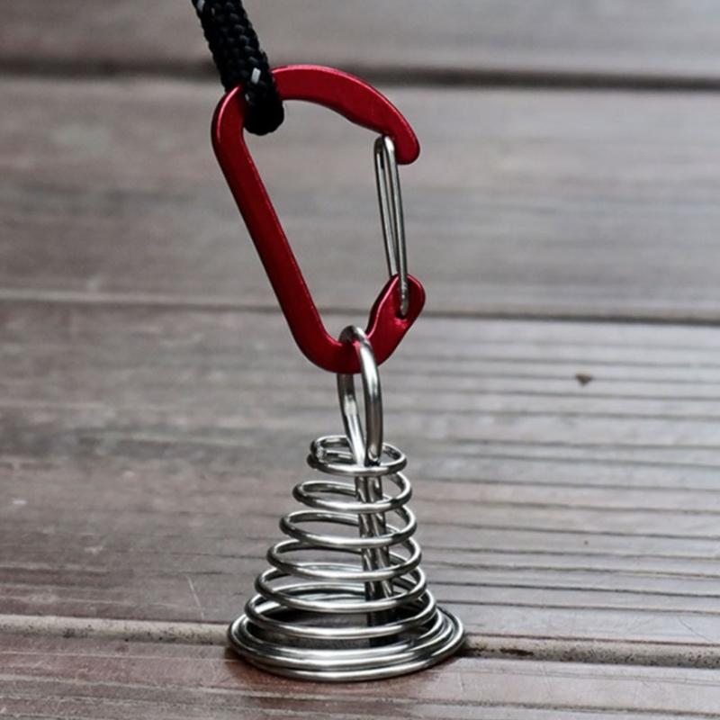 Octopuses Wind Rope Fixing Buckle Deck Anchors Peg Tent Nails Wind Rope Anchors with Spring Fixing Buckle Enduring