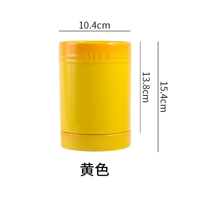 Porcelain Kitchen Utensil Holder for Countertop,Ceramic Storage Organizer for Knives Spoons and Forks,Cooking Tools Container