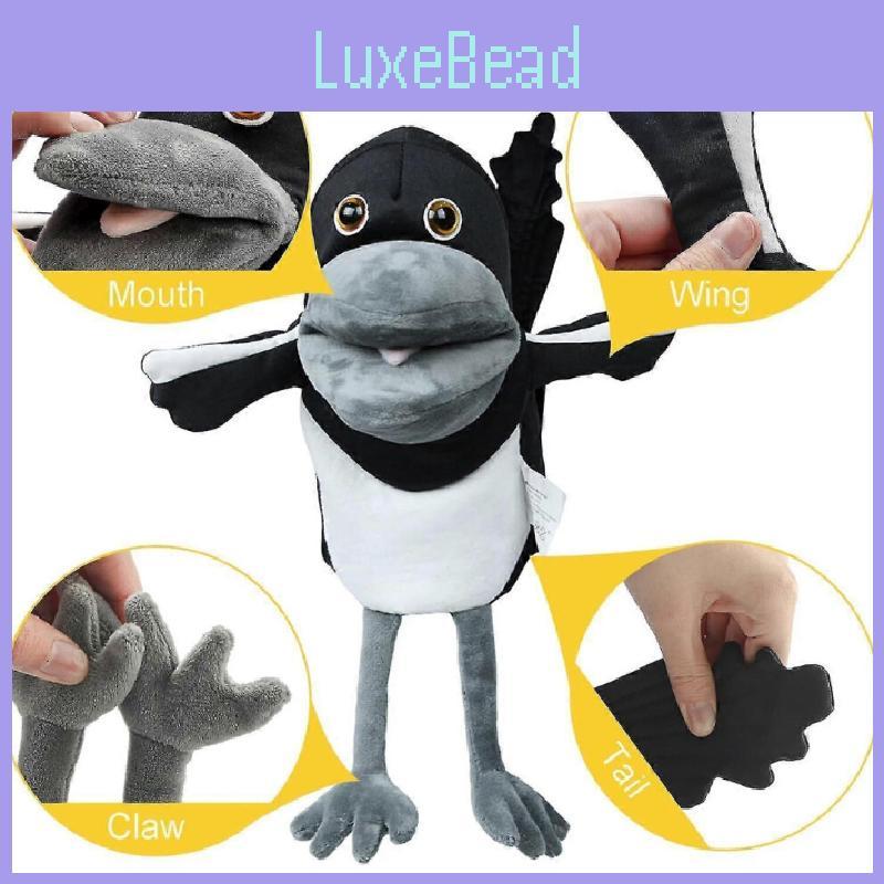 Maggie And Steve Plush Toy Soft Magpie Bird Hand Puppet Children Gifts Doll