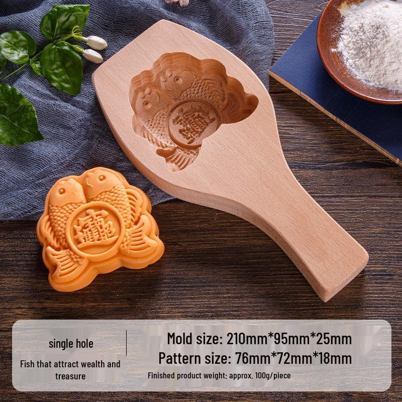 Wooden Mold Set: Mooncake, Mung Bean Cake, Pastry, Noodle