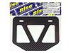 Rise Twill Dry Carbon Fiber Number Plate Frame S, Square Type, for 50cc-125cc Mopeds