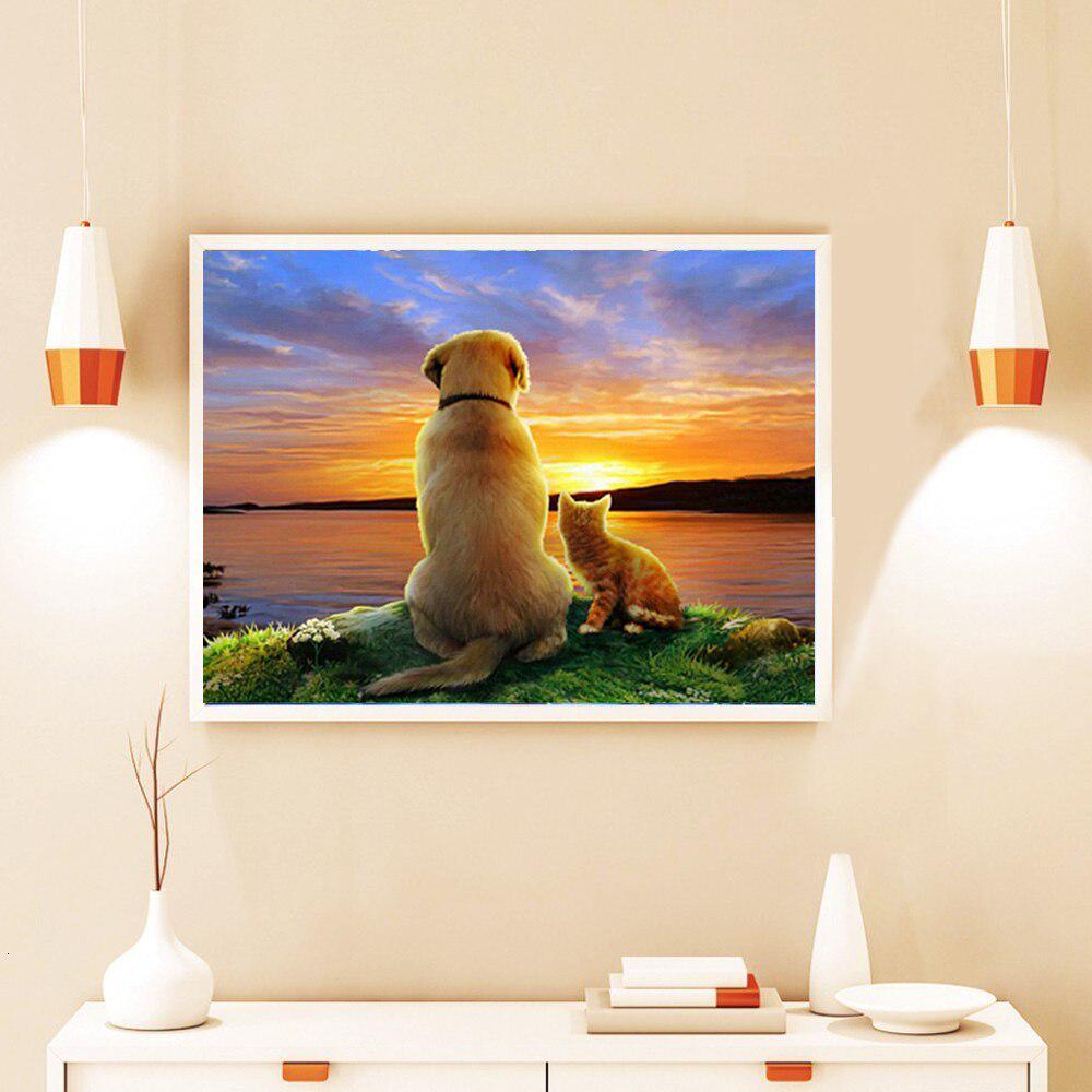 DIY 5D Diamond Painting Dog Animal Embroidery Handcraft Art KitsHome Decoration New Gift