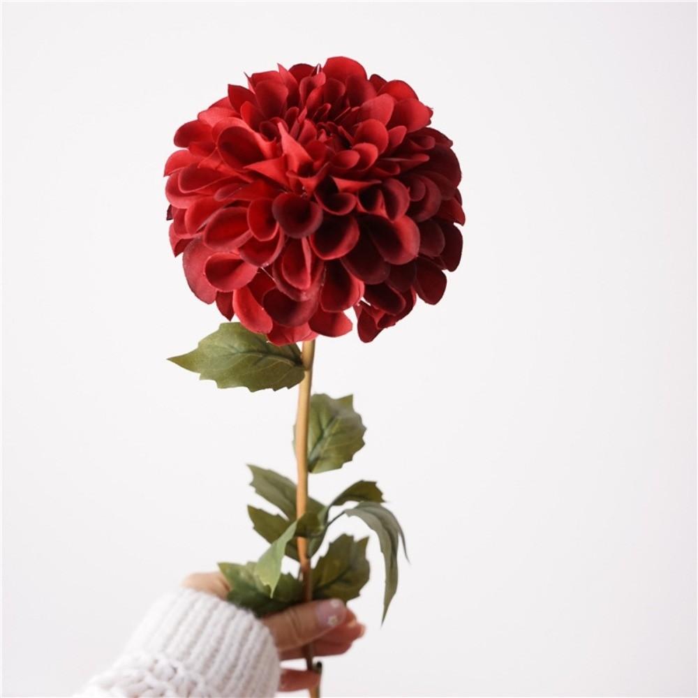 New Silk Artificial Dahlia Flowers Decorative Pink Chrysanthemum Fake Flower Floral Artificial Faux Plants Home Decoration