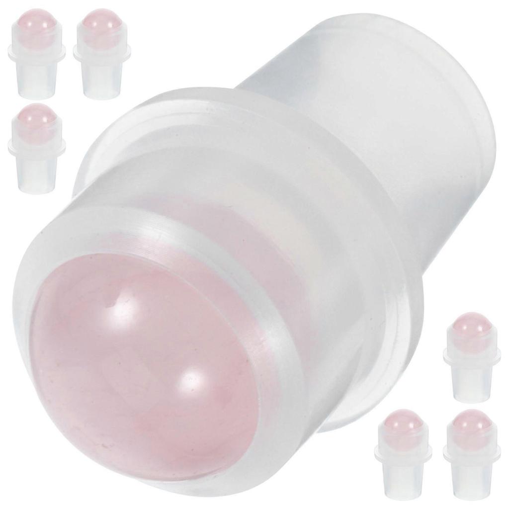 Smooth Pink Jade Essential Oil Bottle Rollers for Bottles 8Pcs