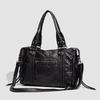 Simple Tote Bag Large Capacity Women's Work Washed Commuter Handbag Bag Fashion Shoulder Underarm Messenger Bag
