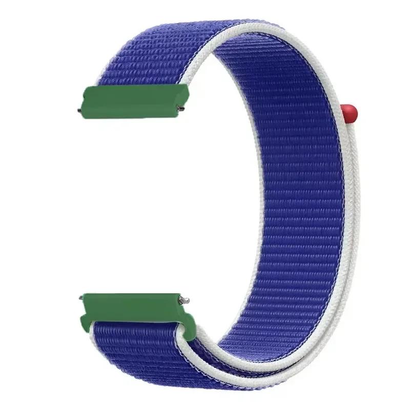 20mm Universal Kids Smart Sport Watch Band Nylon Loop Strap Adjustable Wristwatch Replacement Comfortable Children Watch Straps