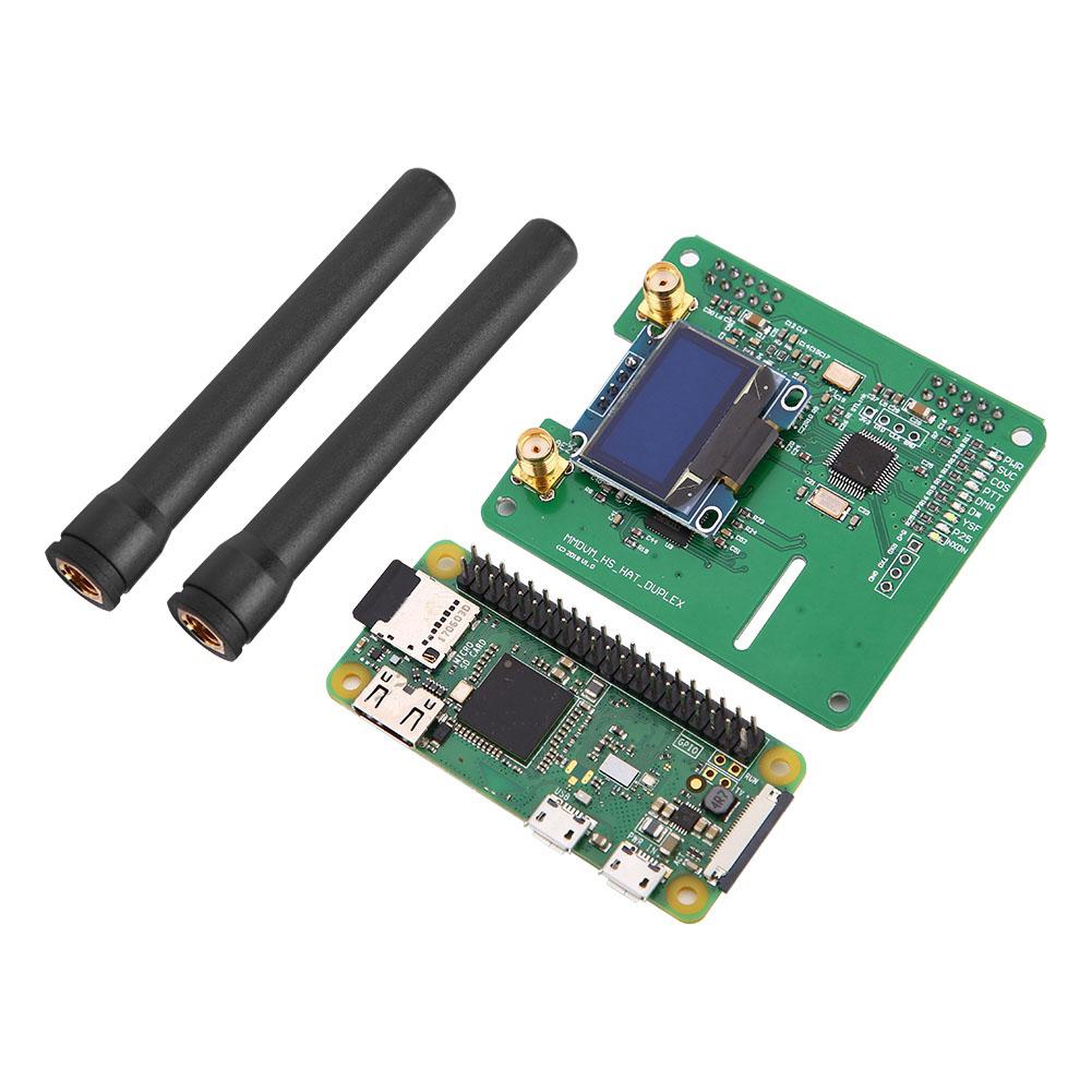 For Raspberry Pi MMDVM P25 DMR YSF Hotspot   Antenna OLED WIFI Router DIY Kit Black Case