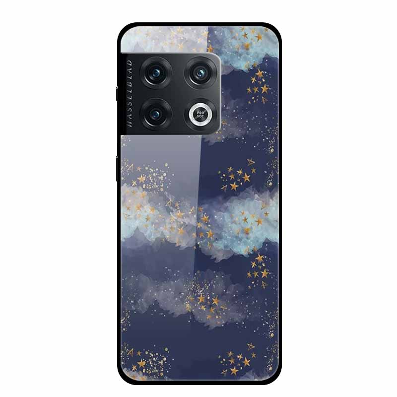 For OnePlus 10 Pro Case Marble Tempered Glass Back Cover Hard Case For OnePlus 10 Pro Shockproof Fundas NE2210 Protective Coque