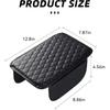 Car Armrest Box Cover Diamond Quilted Grade Leather Console Organizer Car With Side Storage Pocket Universal Vehicle Middle Console Cover, Most