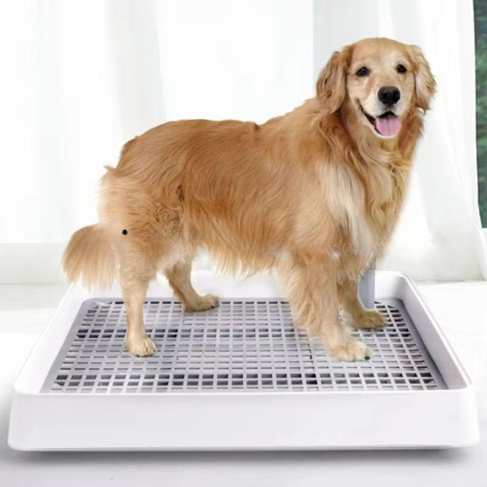 Plastic Portable Pet Toilet Mesh Puppy Urine Tray Indoor Training Dog Potty Pad  Pet Supplies