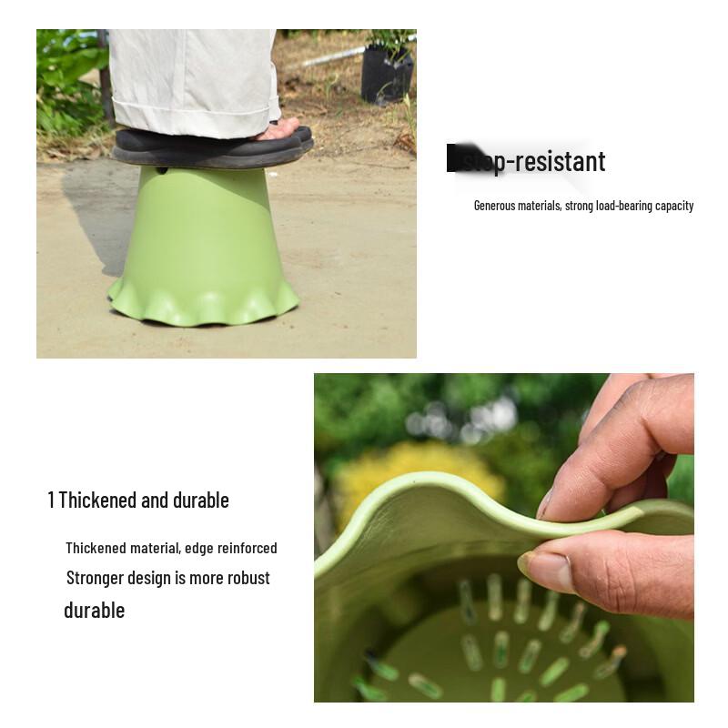 Elevated Breathable Plastic Flower Pot with Lotus Leaf Edge